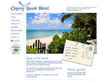 Tablet Screenshot of ospreybeachhotel.com